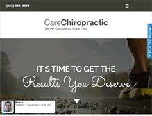 Tablet Screenshot of carechiropractic.com